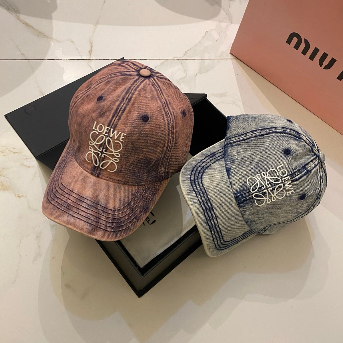 Loewe Washed Denim Baseball Cap